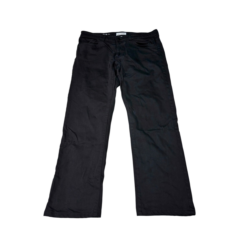 DL1961 Avery Modern Straight Mens Black Pants‎ 34x28 Cotton Tencel Stretch